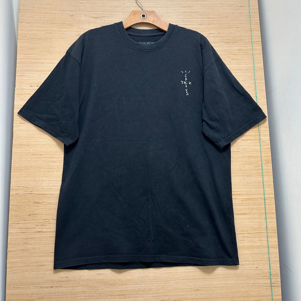Travis Scott Cactus Jack Look Mom I Can Fly Black Graphic T-Shirt Mens Large L